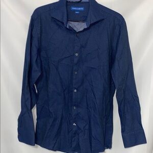 Vince Camuto Blue Casual Button Down Shirt  MENS size medium See measurements